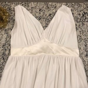 White maternity formal dress